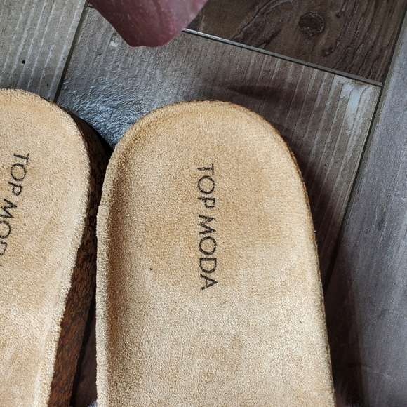 Top Moda Pink Faux Fur Slip-On Slide Sandals Women's Size 8 NEW - Picture 3 of 14